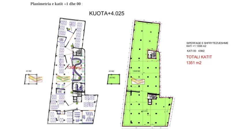 Tirane, jepet me qera ambjent biznesi , 1.351 m² 13.510 € (Ali Demi)