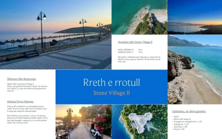 Himare, shes apartament 1+1 Kati 0, (Qeparo)