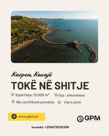 Kavaje, shitet toke , 15.000 m².