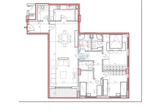 Tirane, shitet apartament 2+1+Ballkon Kati 1, 88 m² 110.000 € (Laprakë - Dogana)