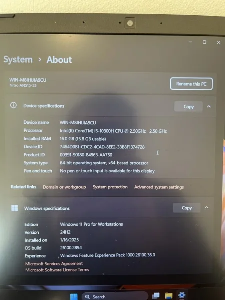 Tirane, shes Laptop Laptop Gaming RTX3060,16GB,512GB.I5. Acer Nitro 5