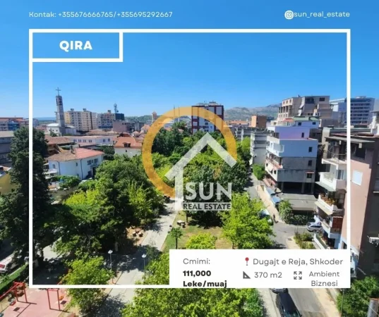 Shkoder, jepet me qera ambjent biznesi Kati 5, 370 m² (rr. Hasan Riza Pasha)