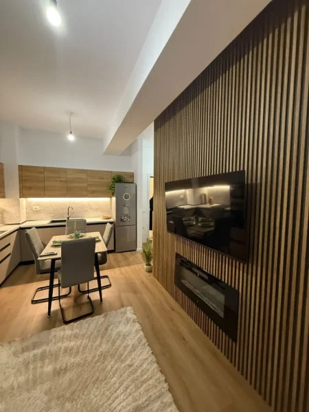 Tirane, jepet me qera apartament 1+1 Kati 6, 50 m² 400 € (Kompleksi Kaimi)