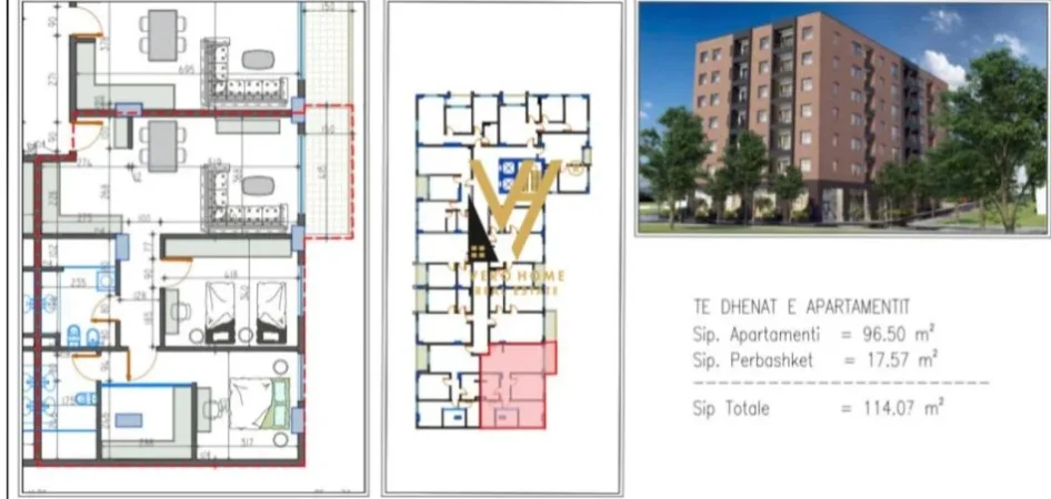 Tirane, shitet apartament 2+1+Ballkon Kati 3, 114 m² 132.000 € (PASKUQAN)