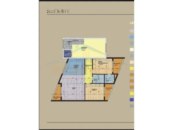 Tirane, shitet apartament 2+1 Kati 2, 129 m² (Mjull-Bathore, Kompleksi SEE HENA)