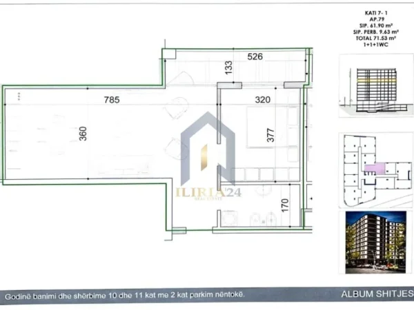 Apartament 1+1 në shitje, "Don Bosco"