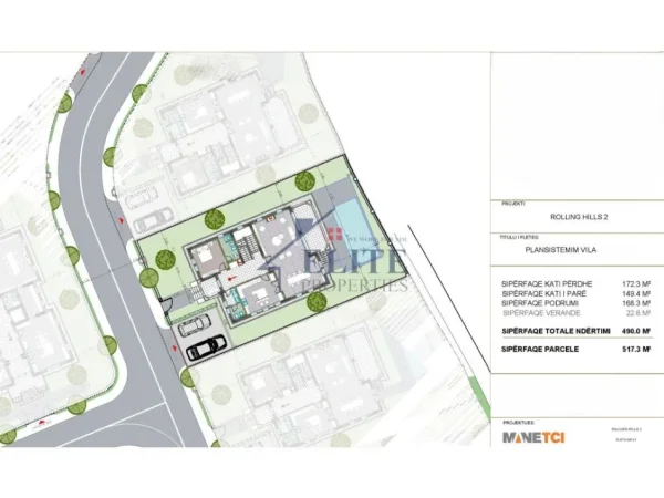 Tirane, shitet Vile 2 Katshe Kati 2, 490 m² 1.500.000 € (Rolling Hills)