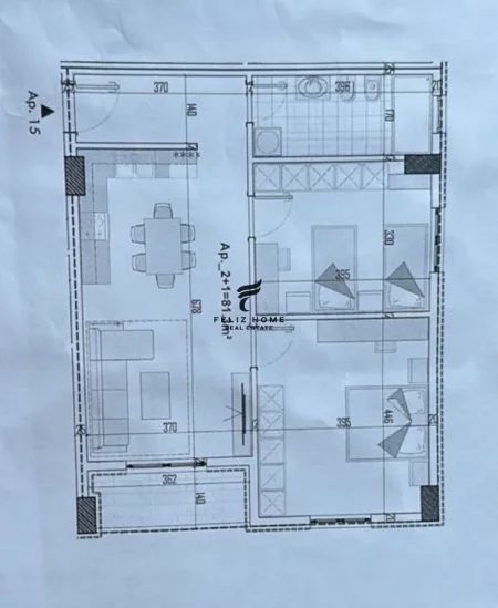 Tirane, shitet apartament 2+1+Ballkon Kati 2, 94 m² 93.000 € (PASKUQAN)