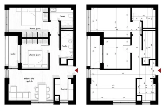 Tirane, shitet apartament 2+1 Kati 7, 104 m² 155.730 € (Rruga Siri Kodra)