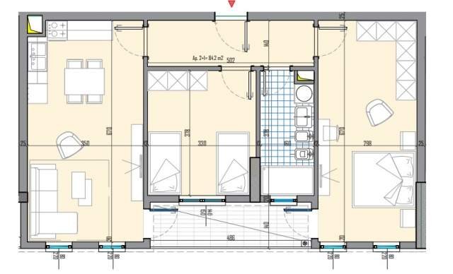 Tirane, shitet apartament Kati 7, 96 m² 66.000 Euro (Prane QTU)