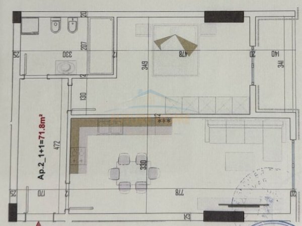 Tirane, shitet apartament 1+1+Ballkon Kati 1, 84 m² 100.380 € (Paskuqan)
