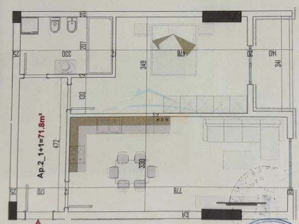 Tirane, shitet apartament 1+1+Ballkon Kati 1, 84 m² 104.563 € (Paskuqan)