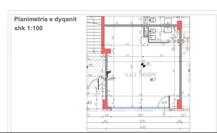 Tirane, shitet dyqan Kati 0, 50 m² 176.750 € (CASA ITALIA)