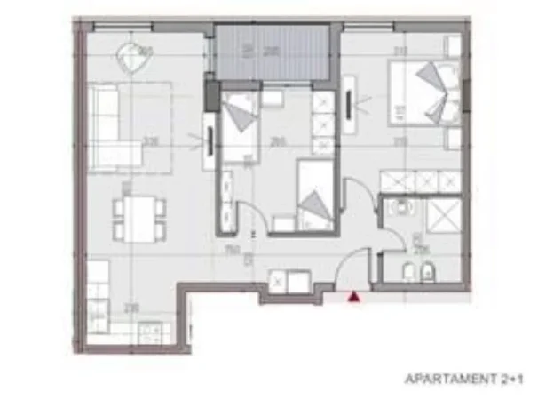 Tirane, shitet apartament 2+1 Kati 6, 86 m² 86.800 € 
