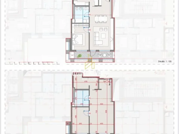 Tirane, shitet apartament 1+1+Ballkon Kati 7, 84 m² 208.750 €, Manhatan Residence (Zogu i Zi (pranë Kryqëzimit të Don Boskos).)