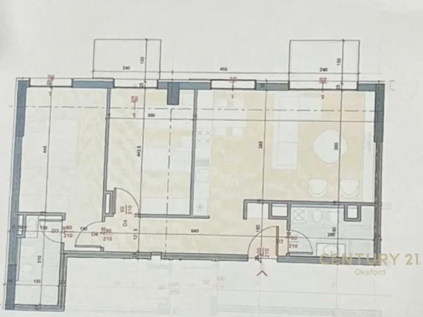 Tirane, shitet apartament 2+1+Aneks+Ballkon , 114 m² 148.500 € (Fusha e Avijacionit)