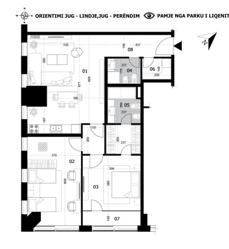 Tirane, jepet me qera zyre Kati 20, 176 m² 3.000 € (Downtown One)