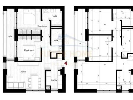 Tirane, shitet apartament 2+1 Kati 7, 105 m² 156.735 € (Rruga Siri Kodra , Tiranë.)