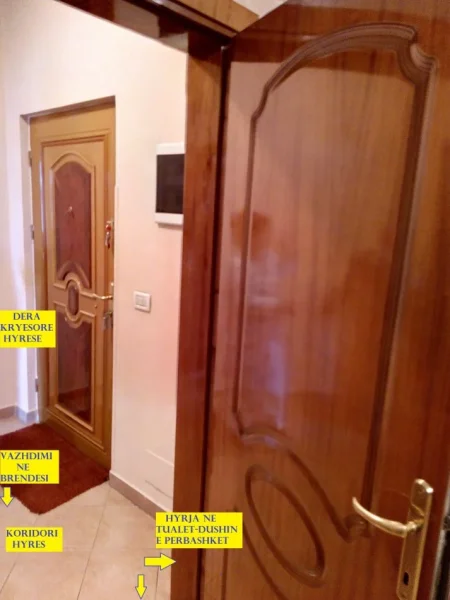 Tirane, Shitet Apartament 3+1+1+blk+2-tualete, pallat ri, kati 9, Sip.160m²,Cmimi 350'000€, rr.Vllazen Huta / R. Bodinaku, segmenti rr.H.Tahsim - rr.Tefta.T.Koço prane Pazarit Ri e Min. Jashtme Tirane