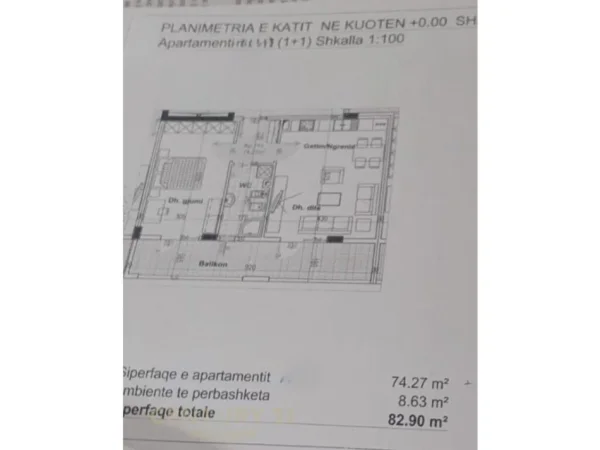 Tirane, shes apartament 1+1+GARAZHD , 83 m² 150.000 € (Kopshti Botanik Zoologjik)