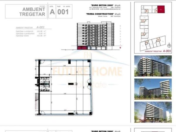 Tirane, shitet ambjent biznesi Kati 0, 161 m² 360000 Euro (Don Bosko)