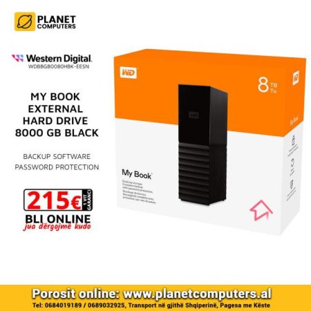 Tirane, shes Hard disk Western Digital MY Book 8TB External 215 Euro