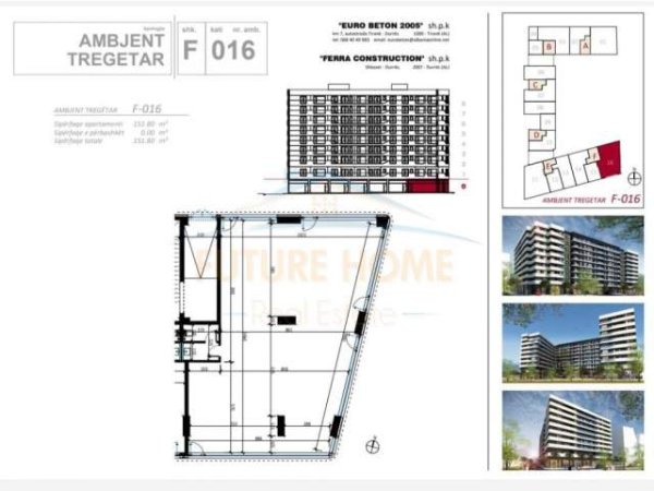 Tirane, shitet ambjent biznesi Kati 0, 152 m² 680000 Euro (Don Bosko)