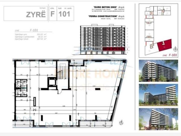 Tirane, shitet ambjent biznesi Kati 0, 368 m² 900000 Euro (Don Bosko)