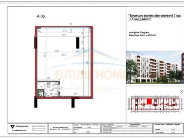 Tirane, shitet ambjent biznesi Kati 0, 48 m² 119.500 Euro (DOGANA)