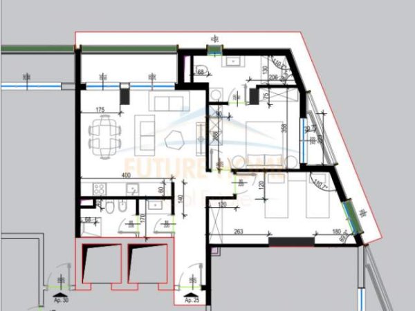 Tirane, shitet apartament 2+1 Kati 5, 100 m² 109.000 Euro (Unaza e Re)