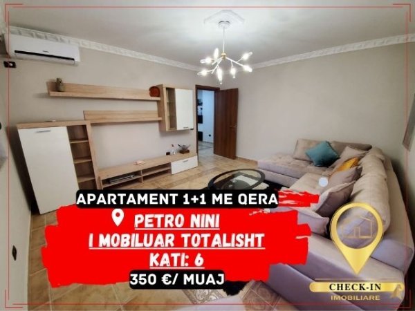 Tirane, jepet me qera apartament 1+1+A Kati 6, 65 m² 350 Euro (Petro Nini)