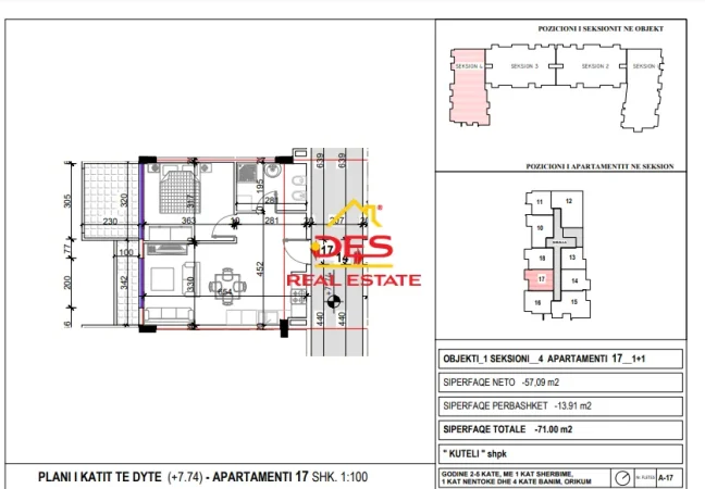 Vlore, shitet apartament 2+1+Ballkon Kati 2, 86 m² (Orientimi, Vlorë)