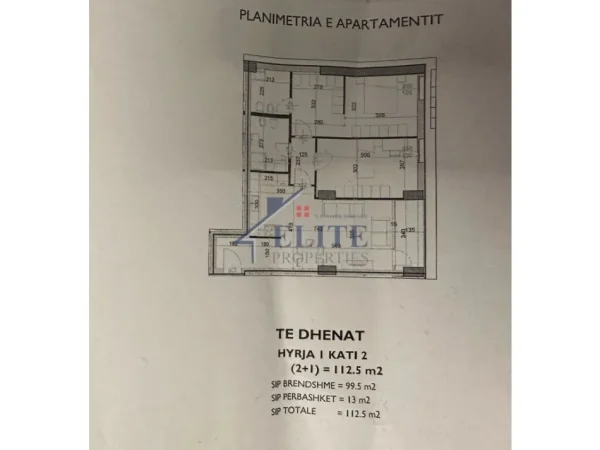 Tirane, shitet apartament 2+1+Ballkon Kati 2, 113 m² 286875 € (Komuna e Parisit)