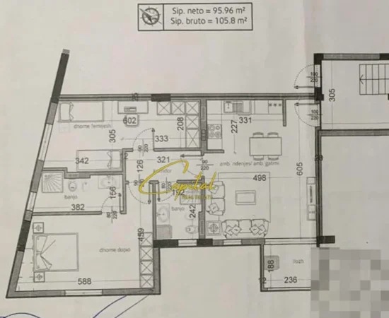 Tirane, shitet apartament 2+1 Kati 3, 107 m² 299.000 € (RRUGA E DIBRES)