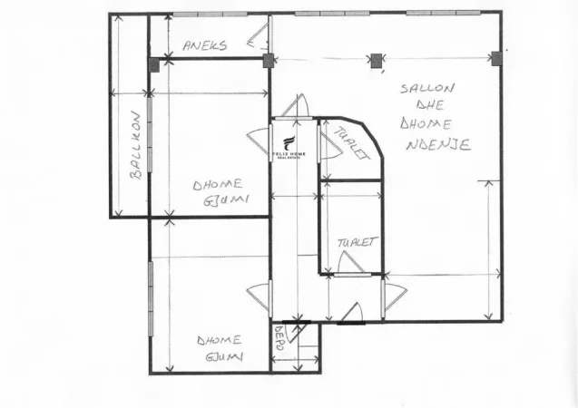 Tirane, shitet apartament 2+1+Ballkon Kati 5, 114 m² 235.000 € (BLLOK)