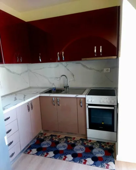Tirane, jepet me qera apartament 1+1+Ballkon Kati 5, 60 m² 450 € (Ali Demi prane Shkolles Kushtrimi i Lirise)