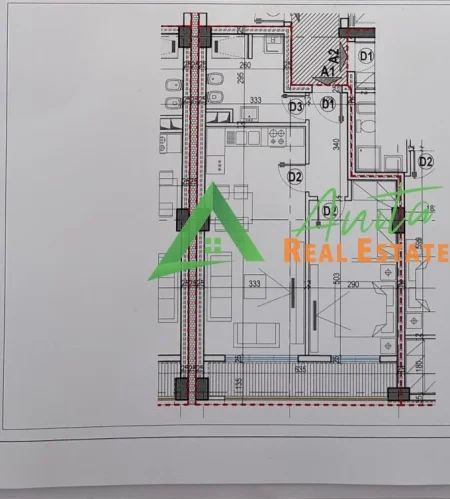 Tirane, shitet apartament 1+1+Ballkon Kati 10, 86 m² 144.000 € (Rruga Dritan Hoxha)