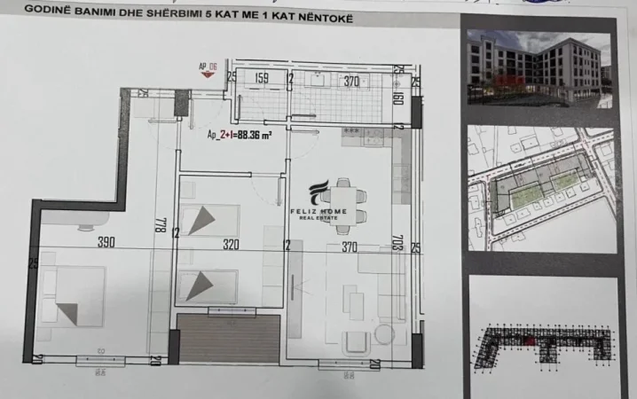 Tirane, shitet apartament 2+1+Ballkon Kati 1, 104 m² 78.000 € (KAMEZ)