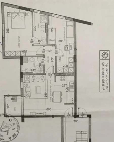 Tirane, shitet apartament 2+1+Aneks+Ballkon Kati 3, 106 m² 299.000 € (rruga e dibres)