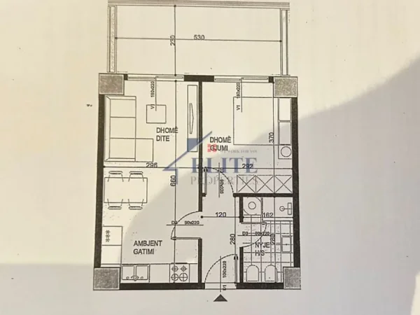 Tirane, shitet apartament 1+1+Ballkon Kati 2, 78 m² 108.500 € (Ish Fusha e Aviacionit)