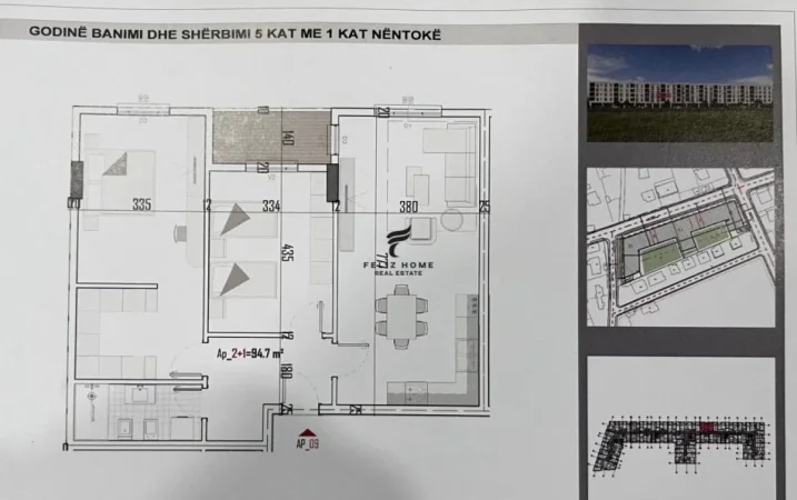 Tirane, shitet apartament 2+1+Ballkon Kati 2, 111 m² 84.000 € (KAMEZ)