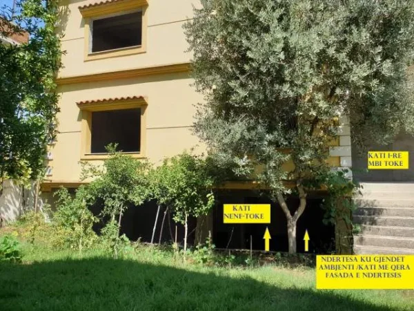 Tirane, Me Qera Ambjent-Biznesi, sip.100m²,kat±1,Qera 100'000 Leke / muaj, Ndërtes 3-kate rr.Pandeli Vangjeli, pranë ambasadës turke, zona Vilave Amerikane, 15 min nga Ura Lanës Tirane