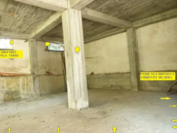 Tirane, Me Qera Ambjent-Biznesi, sip.100m²,kat±1,Qera 100'000 Leke / muaj, Ndërtes 3-kate rr.Pandeli Vangjeli, pranë ambasadës turke, zona Vilave Amerikane, 15 min nga Ura Lanës Tirane