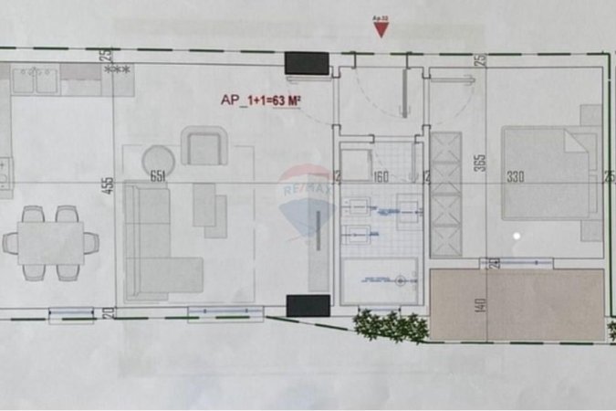 Tirane, shitet apartament 1+1+Ballkon Kati 4, 72 m² 86.000 € 