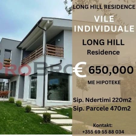 Tirane, shitet Vile 4+1+Aneks+Ballkon Kati 2, 220 m² 650.000 € (Long Hill Residence / Prane TEG)