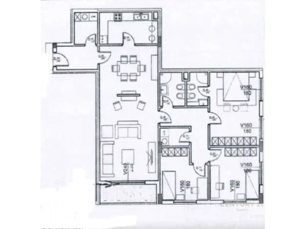 Tirane, shitet apartament 3+1 Kati 3, 162 m² 349.000 € (Liqeni i thate)