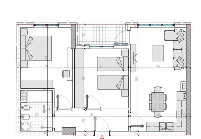 Tirane, shitet apartament 2+1+Ballkon Kati 2, 93 m² 130.000 € (Univers City)