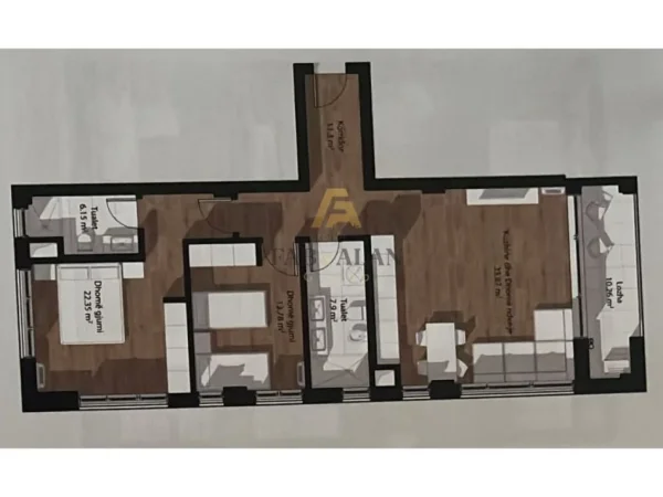 Tirane, jepet me qera ambjent biznesi Kati 2, 105 m² 1.200 € (Bulevardi i Ri, Usluga)