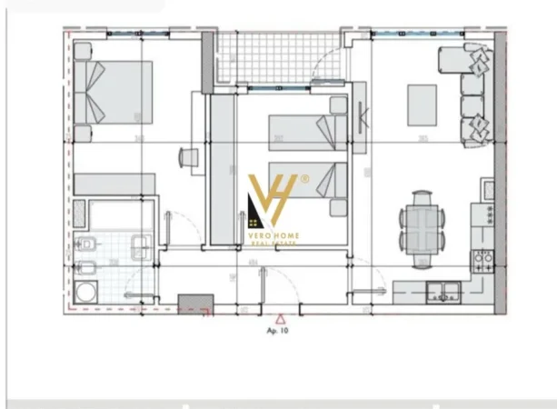 Tirane, shitet apartament 2+1+Ballkon Kati 2, 92 m² 130.000 € (UNIVERS CITY)