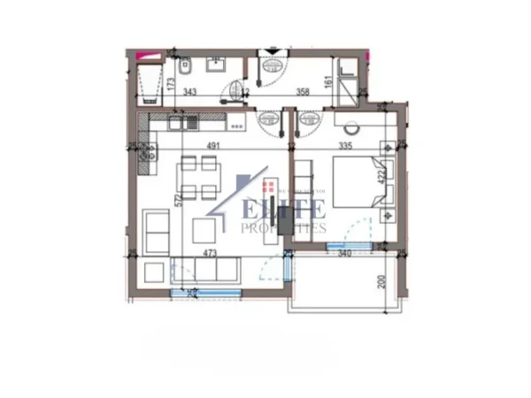 Tirane, shitet apartament 1+1+Ballkon Kati 4, 75 m² 64.090 € (Bulevardi Nene Tereza)